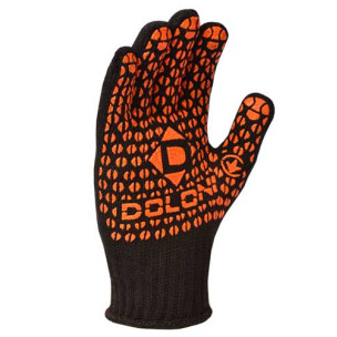 Рукавички робочі DOLONI 10316 ДКГ чорний червоний малюнок